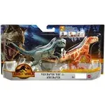 Jurassic World Dominion VELOCIRAPTOR BLUE AND ATROCIRAPTOR 2 Pack Dinosaurs 2022