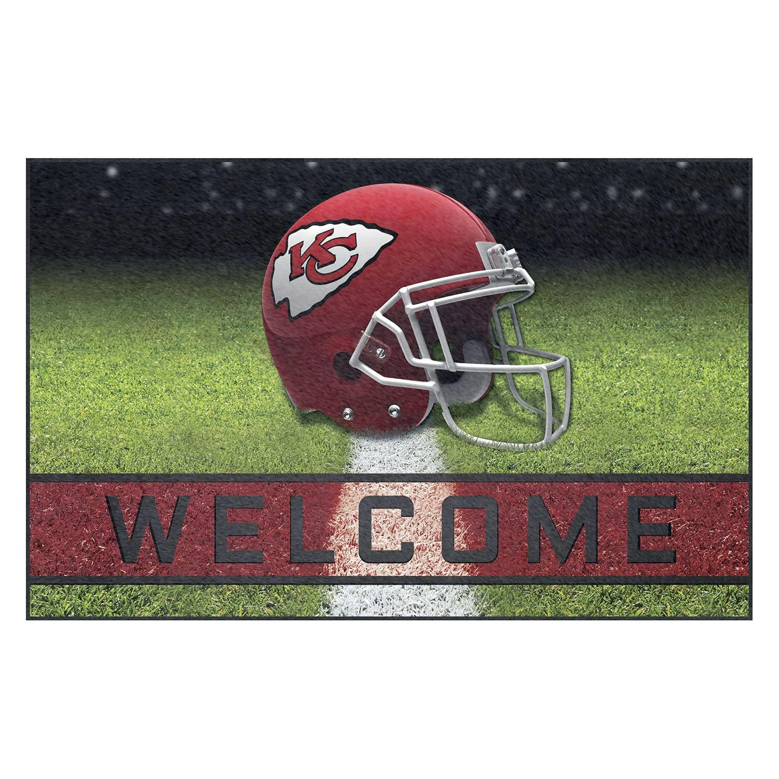 Kansas City Chiefs Crumb Rubber 30x18 Welcome Door Mat