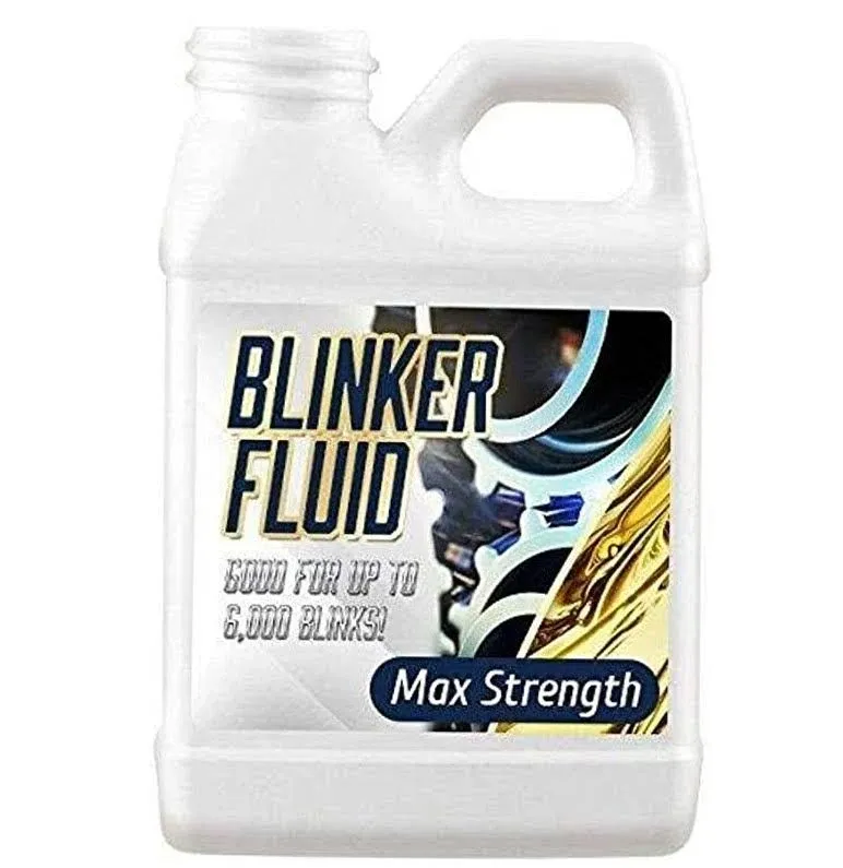 Blinker Fluid-Hand HELD Version-Hilarious Gag Gift-Stocking Stuffer-Car Prank-8 oz Empty Bottle