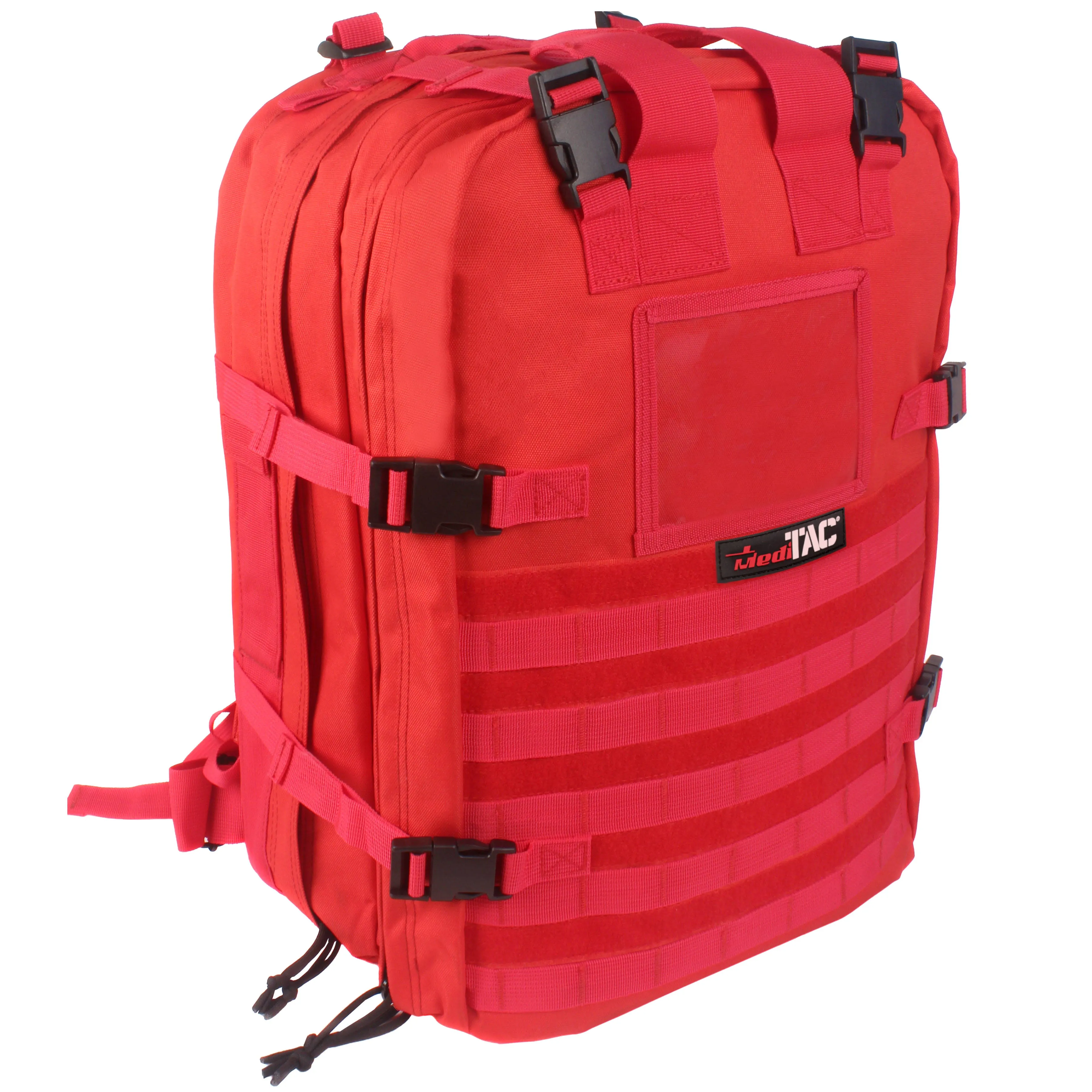 MediTac Deluxe Special Ops Tactical Field Medical Stomp Bag - Red