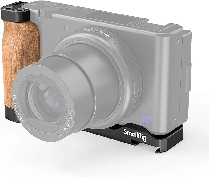 SmallRig 2936 L-Shape Wooden Grip with Cold Shoe for Sony ZV1 Camera