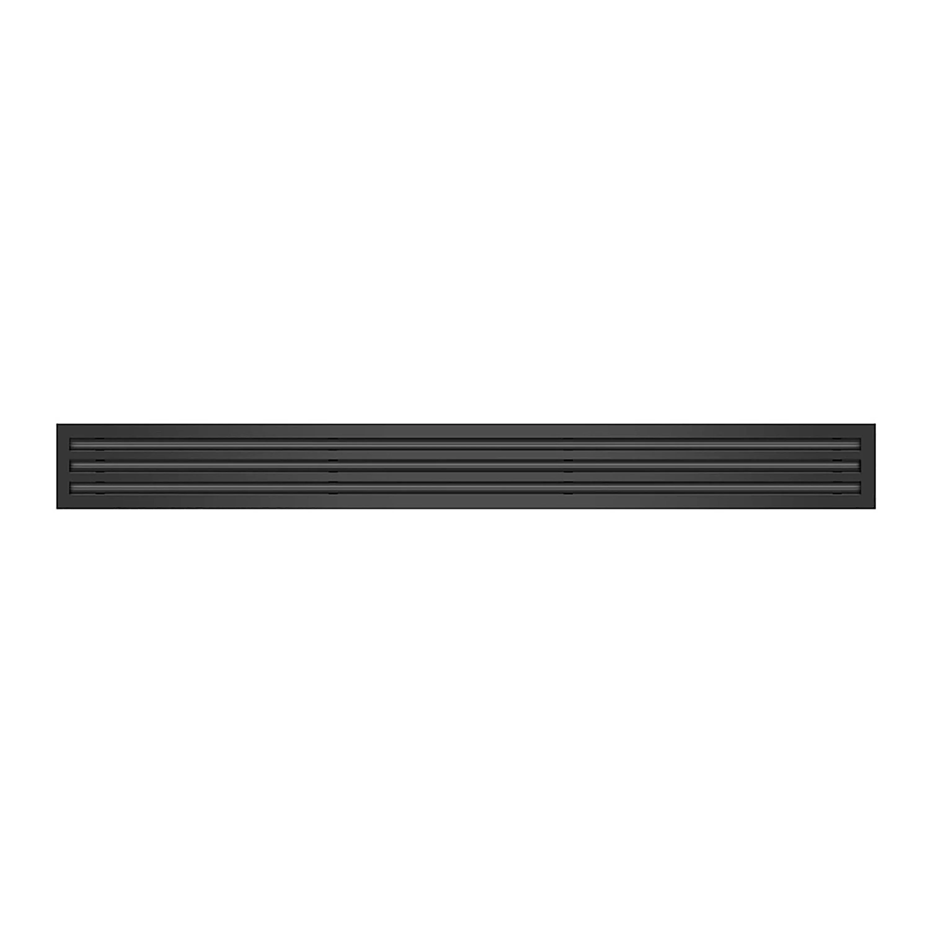 BUILDMART - 48 Inch Linear Slot Diffuser - 3 Slot - Triple Slot - Black Decorative Linear Air - Modern Vent Cover for Ceiling, Walls & Floors - Texas Buildmart