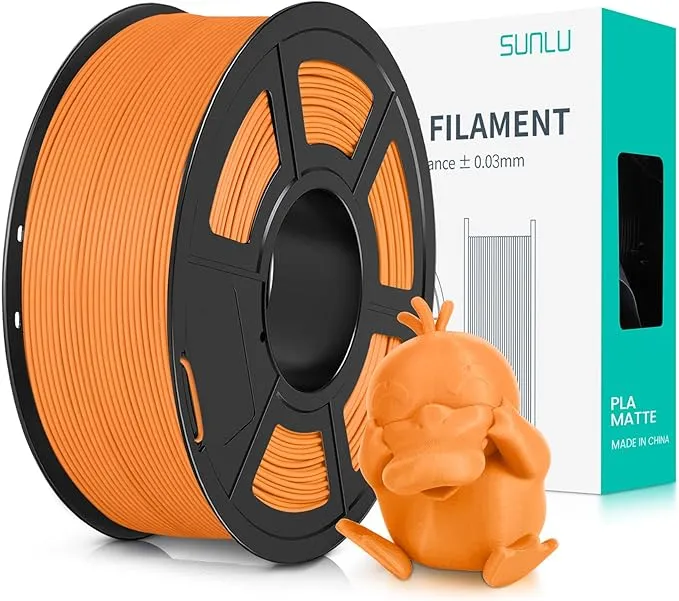 SUNLU 3D Printer Filament PLA Matte 1.75mm, Neatly Wound Filament, Smooth Matte Finish, Print with 99% FDM 3D Printers, 1kg Spool (2.2lbs), 330 Meters, Matte Green