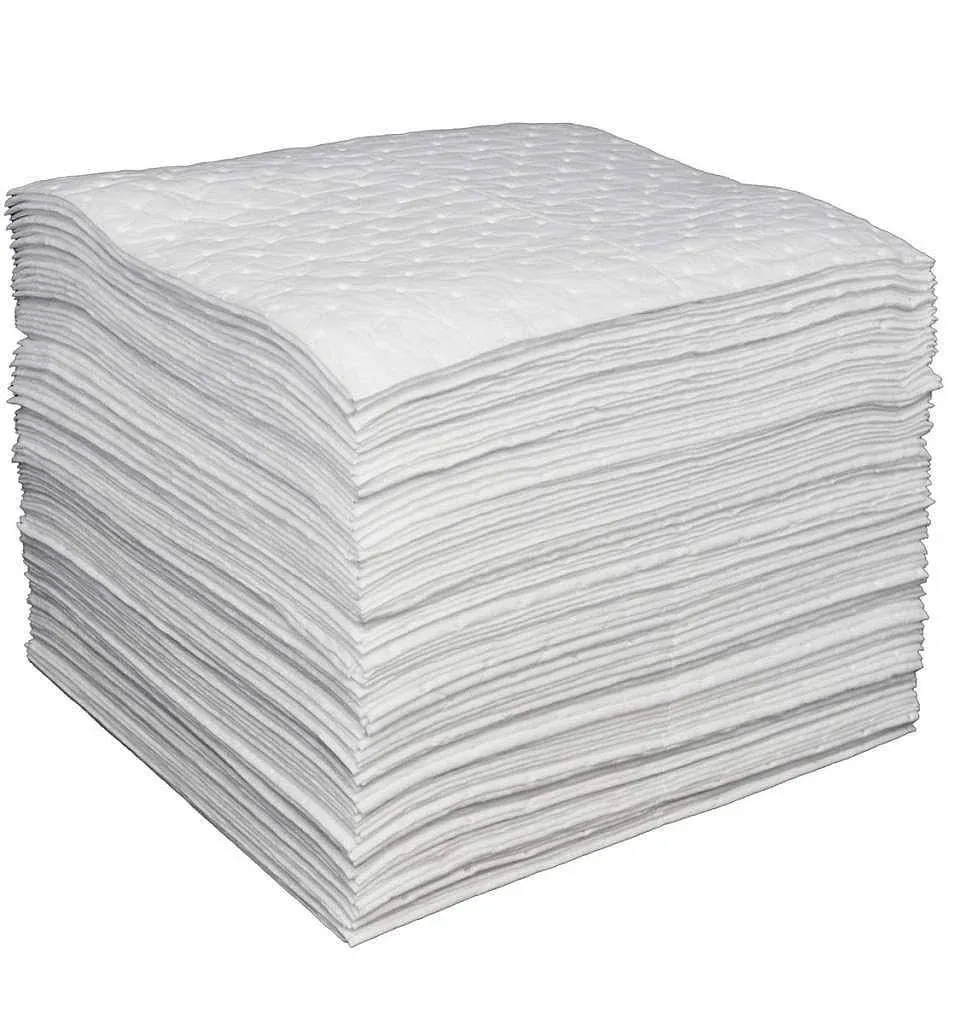 ® LT011 Spill Absorbent Pads/Mats, 20&#034; Length X 15&#034; Width, White