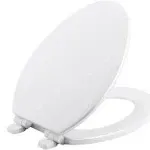 KOHLER 20454-96 Ridgewood Quiet-Close Toilet Seat, Elongated, BiscuitKOHLER 20454-96 Ridgewood Quiet-Close Toilet Seat, Elon…