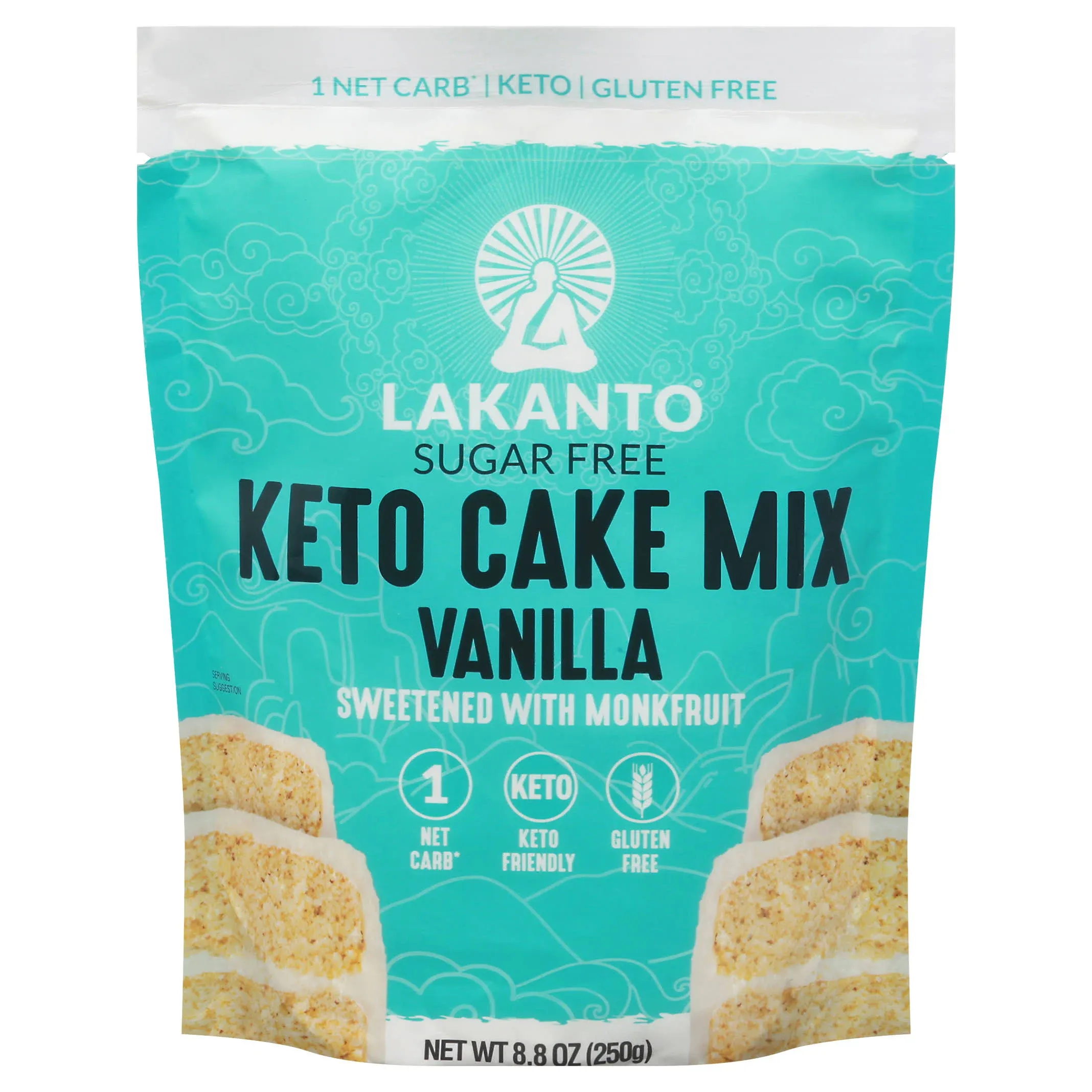 Lakanto Cake Mix, Keto, Sugar Free, Vanilla - 8.8 oz