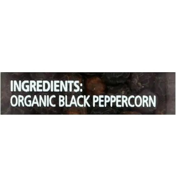 Simply Organic Daily Grind Black Peppercorns - Organic - Grinder - 3 Oz