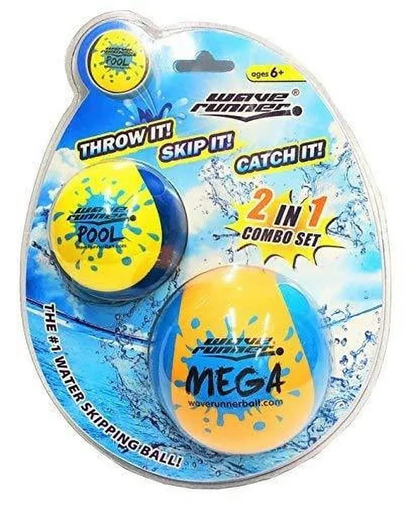 Wave Runner Skipping Speed DUO Set Water Skipping Bouncing Balls