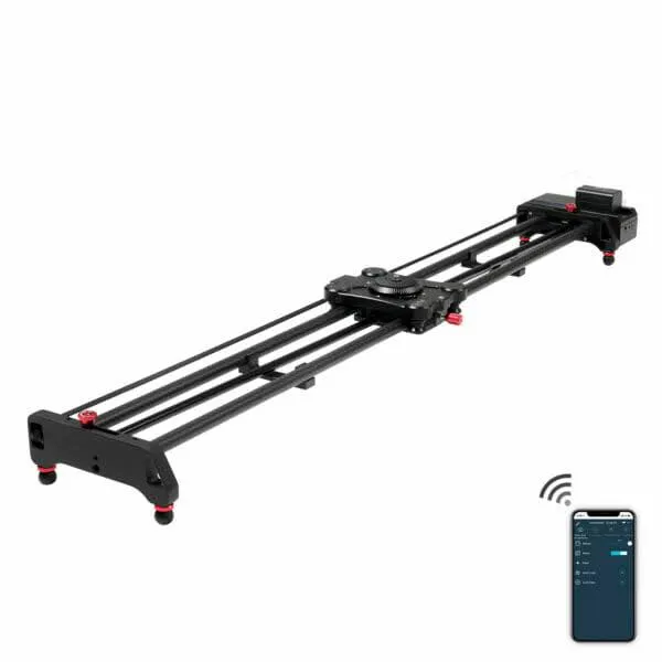 GVM SLIDER-120 Wireless Professional Carbon Fiber Motorized Camera Slider, Support Video Mode, Time-Lapse Photography, Horizontal, Tracking and 120° Panoramic Shooting