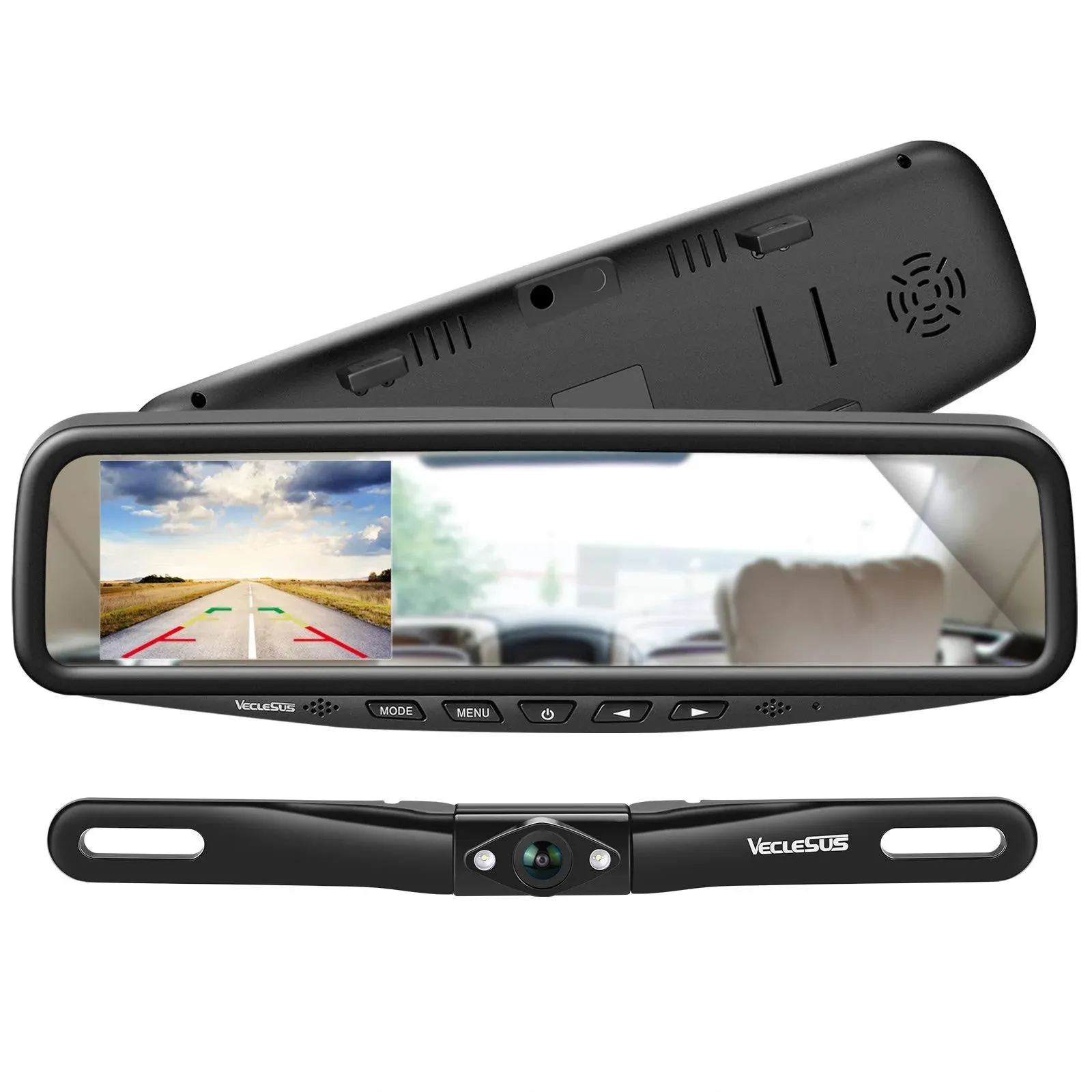 Veclesus VT1 1080p Wired Car Backup Camera Kit, Easy to Install for Continuous or ...