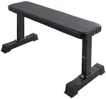 Sturdy Flat Weight Workout Exercise Bench with 700lb Capacity - Compact Design