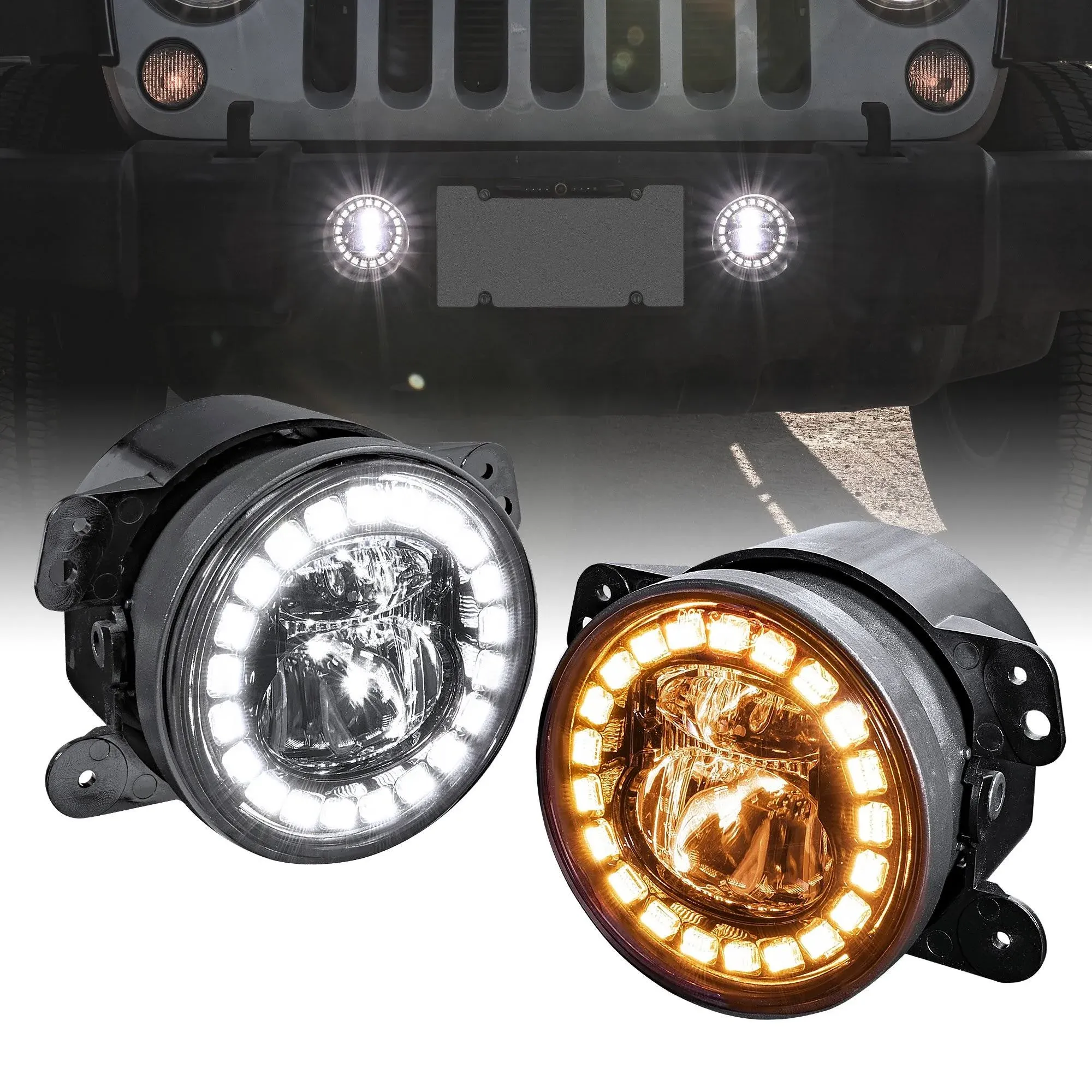 Jeep 4-inch LED Fog Light Kit