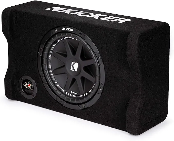 KICKER Comp 10" (25cm) Subwoofer in Down Firing Encl, 4-Ohm, RoHS Compliant