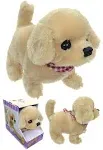 Westminster, Inc. Redley the Retriever - Cute, Cuddly, Plush Battery Operated Dog Toy Walks, Wiggles, and Barks with Sound