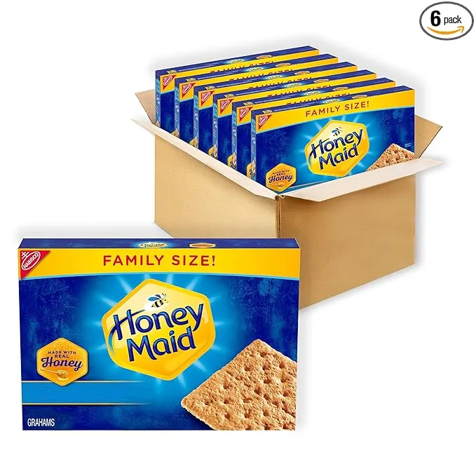 Honey Maid Graham Crackers, Family Size, 6 - 25.6 oz Boxes