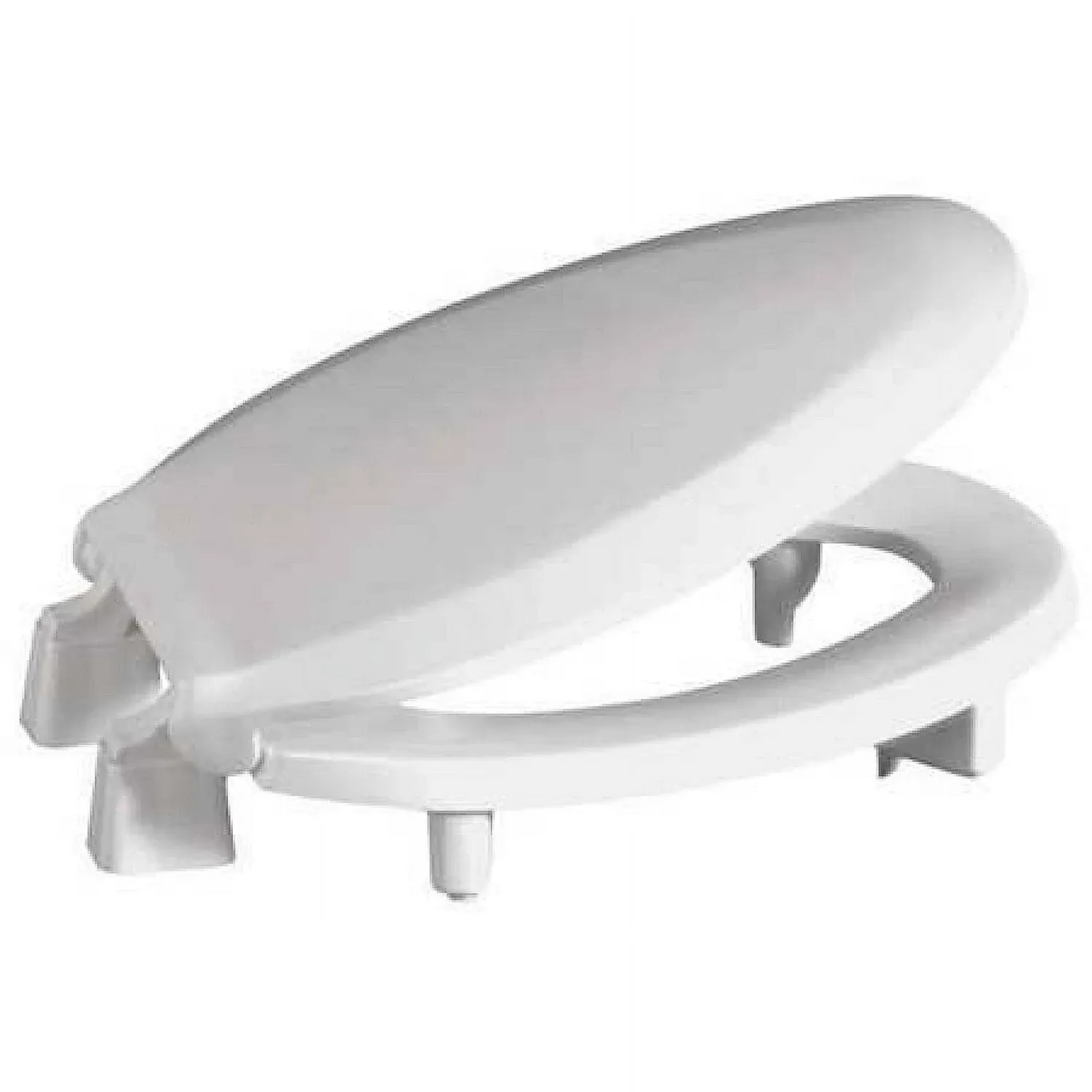 CENTOCO ADA Compliant 3 in. Raised Elongated Closed Front with Cover Toilet Seat in White