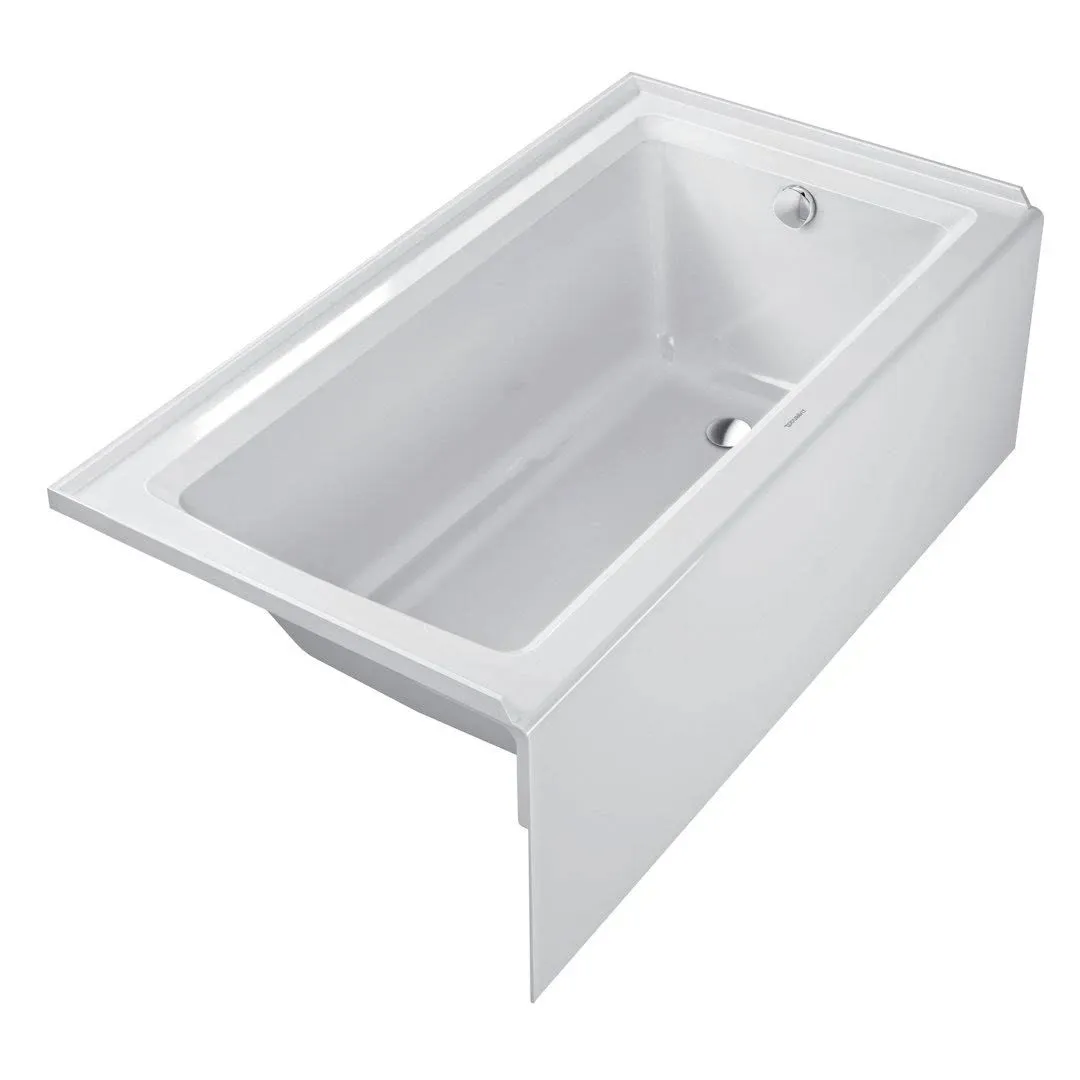 Duravit Architec Alcove Bathtub White Drain Left 60in x 30in 700356000000090