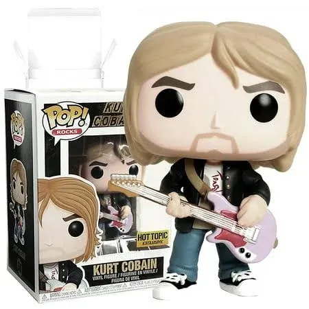 Nirvana Funko Pop Rocks Kurt Cobain MTV Loud Live Figure Hot-Topic 66 NM/MT