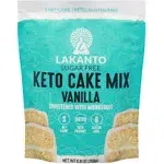 Lakanto Sugar Free Keto Cake Mix - Sweetened with Monk Fruit, Gluten Free, 1 Net Carb, Keto Diet Friendly, Delicious - Vanilla