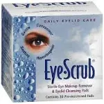 Eye Scrub Sterile Makeup Remover and Eyelid Cleansing Pads 30 Count