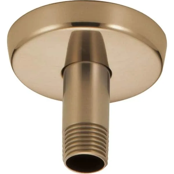 Delta Gold 3 in. Ceiling-Mount Shower Arm and Flange in Champagne Bronze U4996-CZ