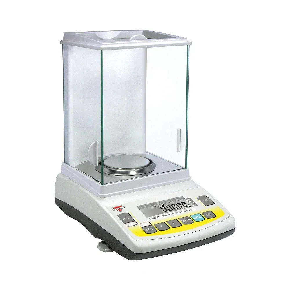 AGCN220 Analytical Scale, 220g x 0.0001g (0.1mg Readability), Auto-Internal Calibration, Die-Cast Metal Housing, Electromagnetic Load-Cell