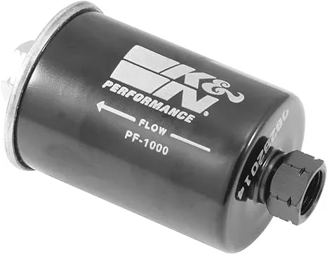 K&N Gasoline Fuel Filter: High Performance Fuel Filter, Premium Engine Protection, Compatible with 1982-2013 GM Truck/Passenger Car Fuel Injected Gasoline Engines, PF-1000K&N Gasoline Fuel Filter: High Performance Fuel Filter, Pre…