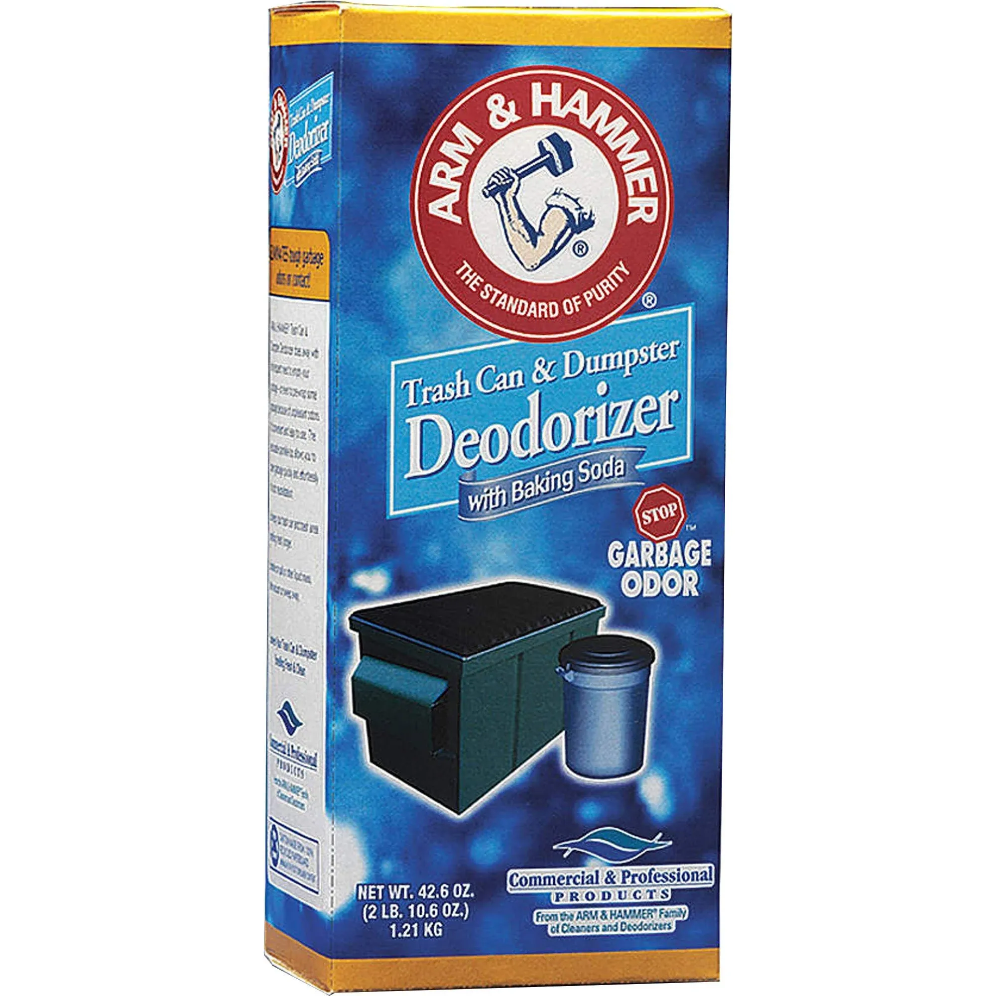 Arm & Hammer Trash Can & Dumpster Deodorizer Sprinkle Top Original Powder 42.6oz