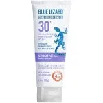 Blue Lizard SENSITIVE FACE Mineral Sunscreen with Zinc Oxide and Hydrating Hyaluronic Acid, SPF 30+, Water Resistant, UVA/UVB Protection with Smart Cap Technology - Fragrance Free, 1.7 oz.