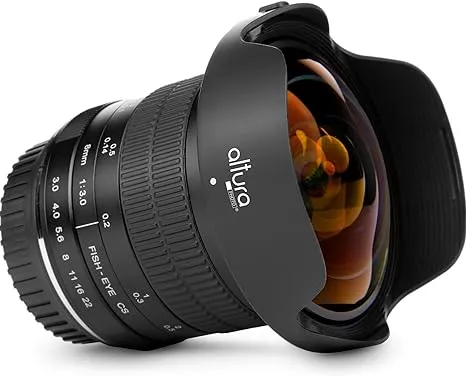 Altura Photo 8mm F/3.0 Professional for Canon Wide Angle Lens Aspherical Fisheye