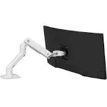 Ergotron – HX Single Heavy Duty Monitor Arm, VESA Desk Mount – for Ultrawide Monitors Up to 49 inches, 20 to 42 lbs, Less Than 8 Inch Display Depth – Matte Black