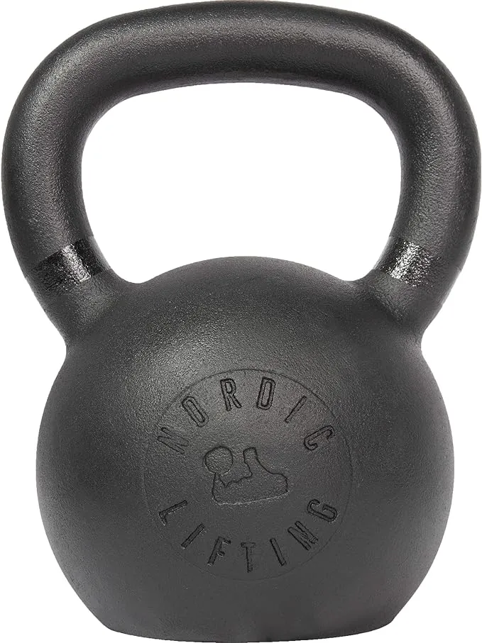 Kettlebell Made for CrossFit & Gym Workouts - Real Cast Iron for Strength Training by Nordic Lifting