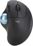 Logitech Ergo M575 Wireless Trackball Mouse - Easy Thumb Control, Graphite