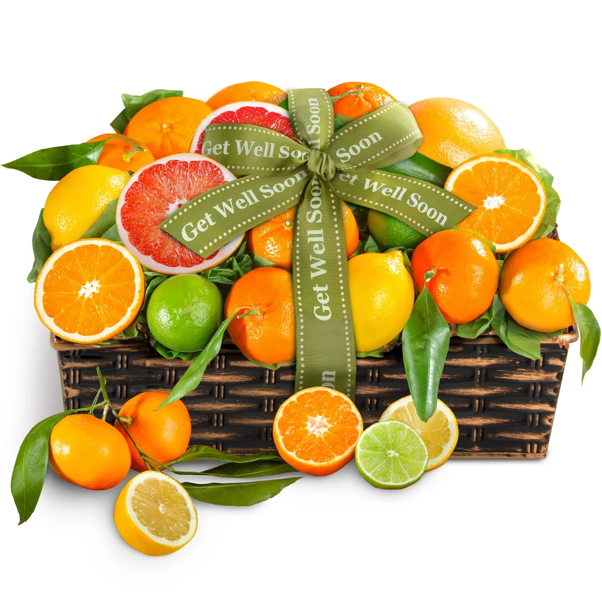 A Gift Inside Get Well Soon Sweet Sunshine Citrus Fruit Gift Basket