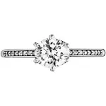 Bague Pandora 198289CZ - Couronne Scintillante Incolore Argent Femme