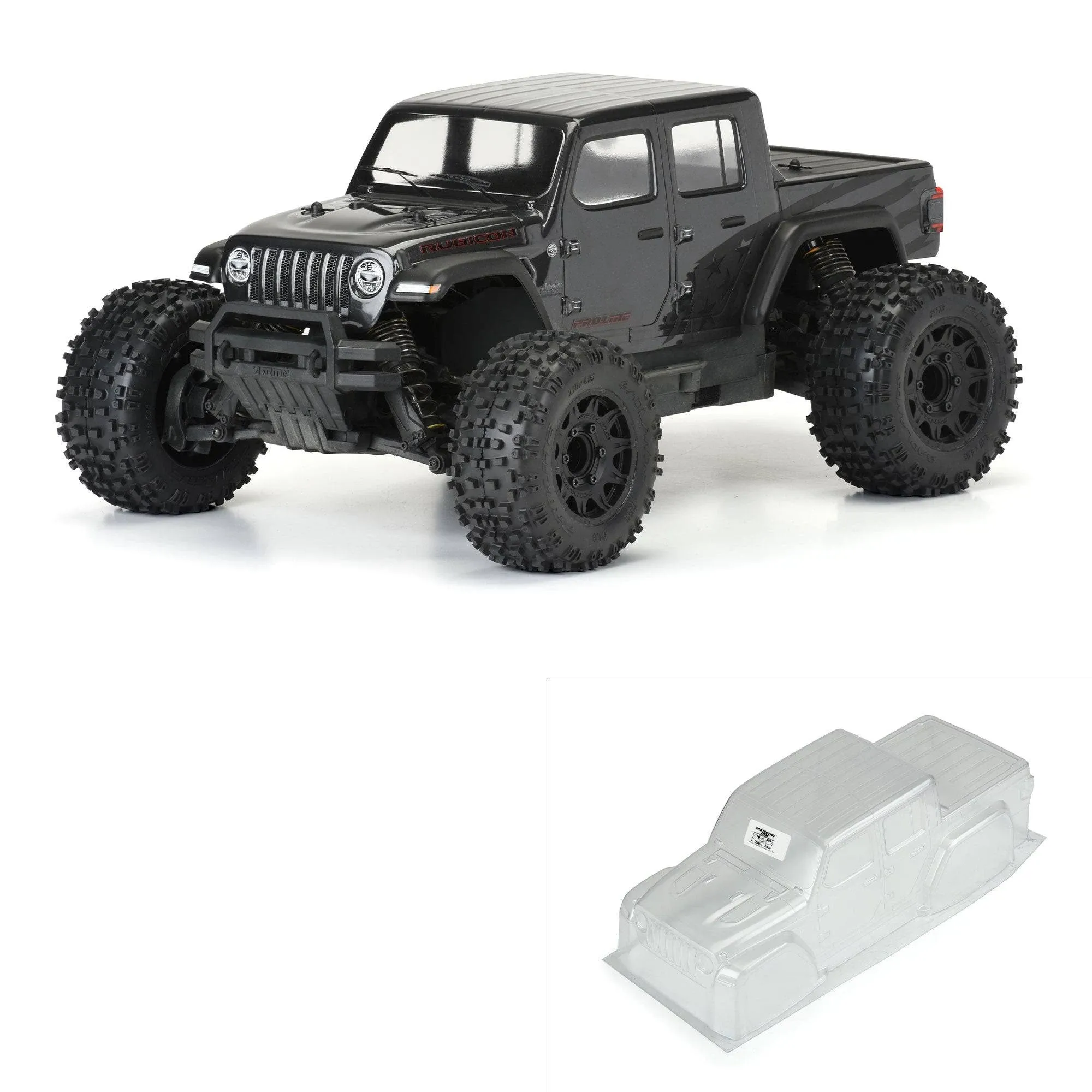 Pro-Line 1/10 Jeep Gladiator Rubicon Clear Body: Granite