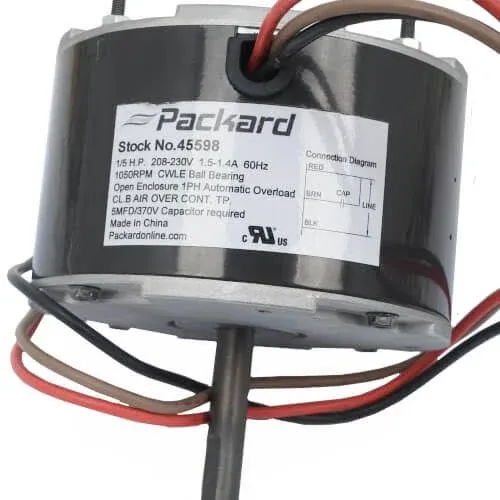 Packard 45598 HVAC Air Conditioner Condenser Motor