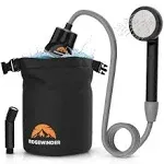 Ridgewinder Portable Shower for Camping with Dry Bag - Camp Shower with Recharg