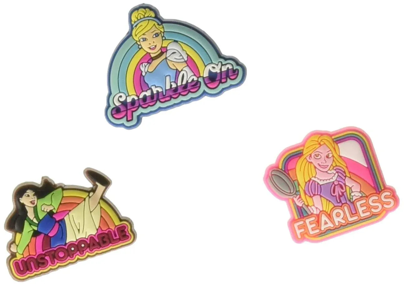 Disney Princess Heroines 3 Pack Jibbitz Official + One Mystery Disney Jibbitz!