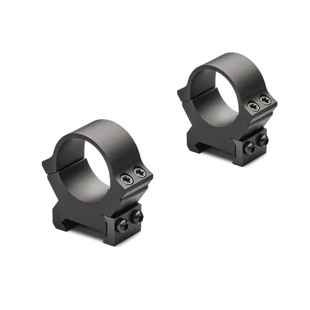 Leupold 174081 PRW2 Ring Set 1  Diam Medium Steel Black