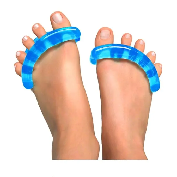 Original YogaToes - Small Sapphire Blue: Toe Stretcher & Toe Separator. Fight Bunions, Hammer Toes, Foot Pain & More!