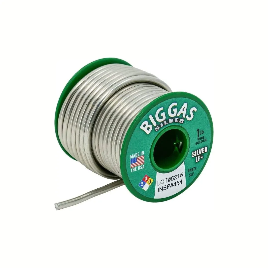 Big Gas Premium Silver Lead Free Solder - 1 Lb. Spool - Made in The USA