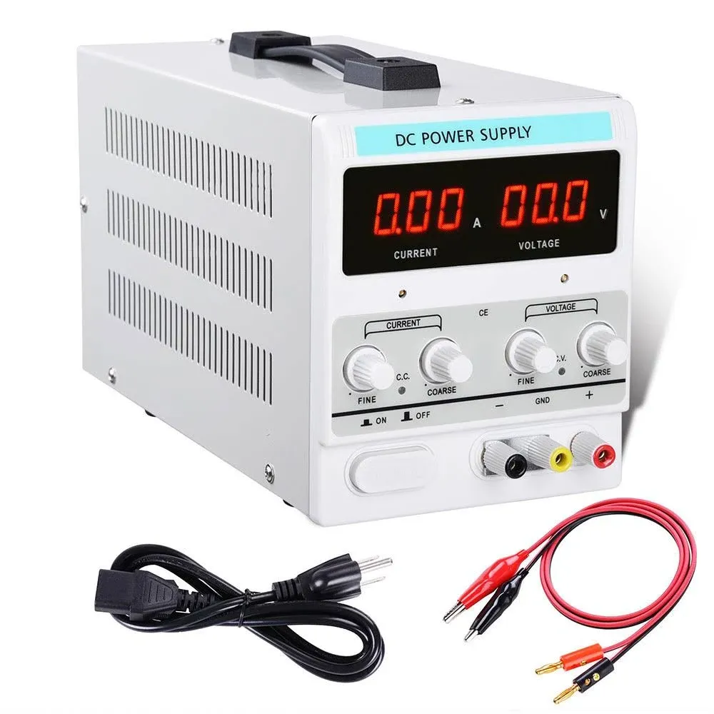 Yescom 30V 5A/10A DC Power Supply Precision Variable Digital Adjustable Lab