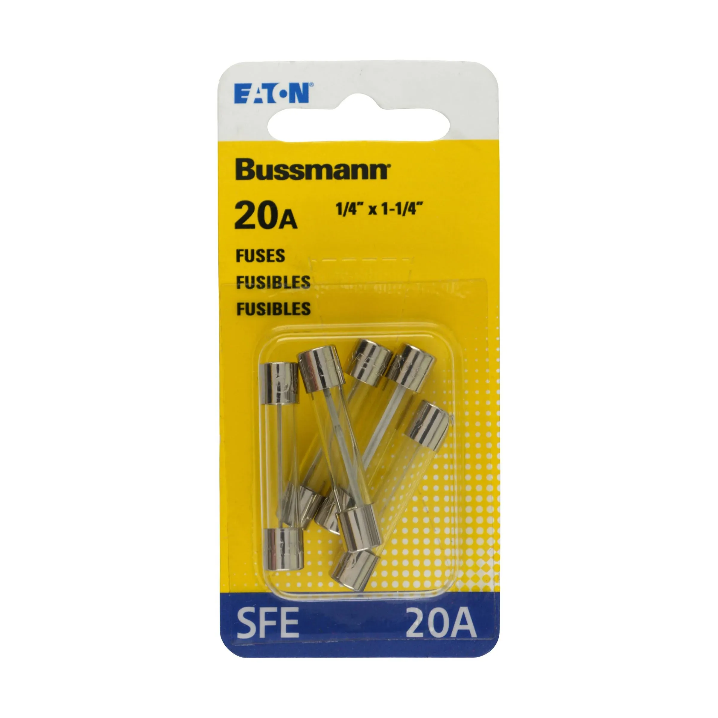 Bussmann BP/SFE-20 20 Amp Fast Acting Glass Tube Fuse