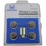 Honda Genuine Accessories 08W42-SCV-101 Alloy Wheel Lock,Chrome