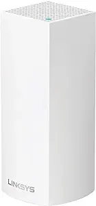 Linksys WHW0301 Velop Intelligent Mesh WiFi Router System: Ac2200 Tri-Band, Network for Full-Speed Coverage, Computer Internet Wireless Routers