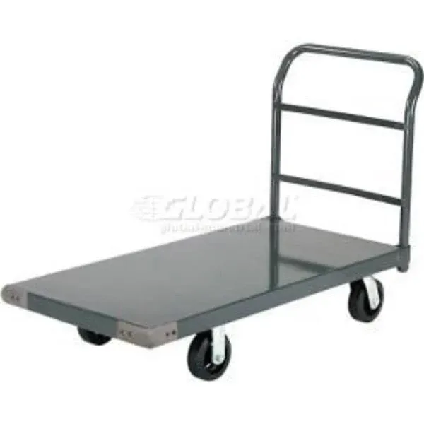 Steel Deck Platform Truck 60 x 30 2000 lb. Capacity 6" Rubber Casters