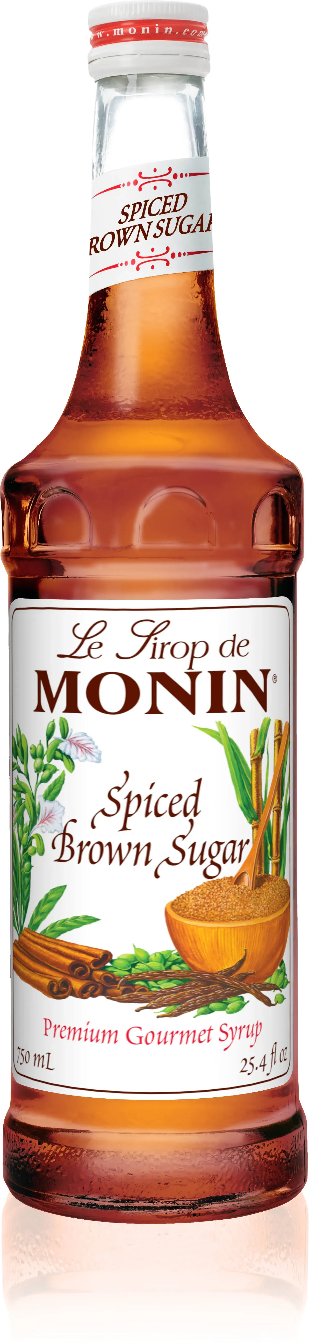 Monin Spiced Brown Sugar Syrup - 1L Case of 4