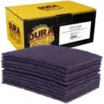 Dura-gold Premium 6 inch x 9 inch Purple Medium Fine 600 Grit General Purpose Scuff Pads, Box of 10 - Scuffing, Scouring, Sanding, Cleaning, Blend