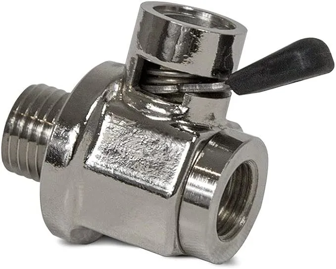 EZ-8  EZ OIL DRAIN Valve 24MM-1.5 W/NIPPLE 1/PACK